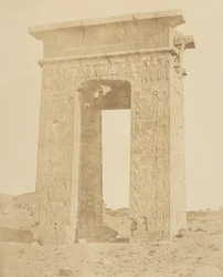Poort van Ptolemaeus Philomeder, 180 v.Chr., Karnak, ca. 1856