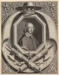 Portret van kardinaal Jules Mazarin