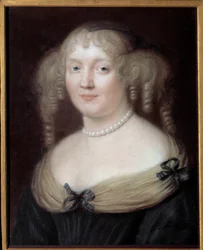 Portret van Marie de Rabutin-Chantal, Markiezin de Sévigné, vrouw van letters. Kasteel van Bussy-Rabutin