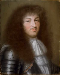 Portret van de koning van Frankrijk Lodewijk XIV