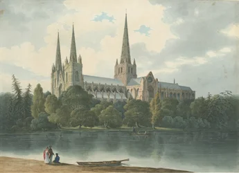 Lichfield Cathedral - Zuidwestelijke Aanblik