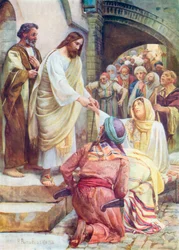 De wonderbaarlijke genezer (kleurenlitho)