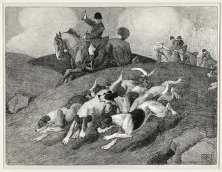 Jachtscène