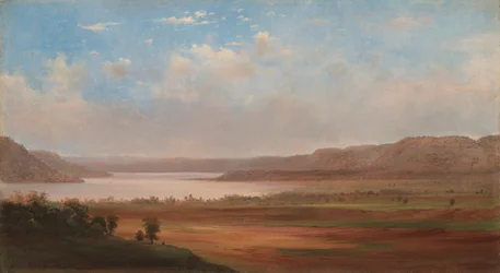 Uitzicht op Lake Pepin, Minnesota