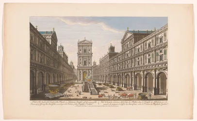 Gezicht op de binnenplaats van de Tempel van Salomo