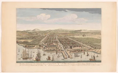 Gezicht op de stad Batavia