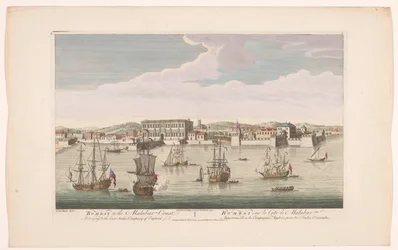 Gezicht op de stad Bombay