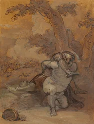 Falstaff die het Lichaam van Hotspur Sleurt