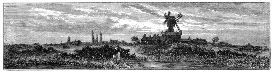 Molen op Wimbledon Common, 1880