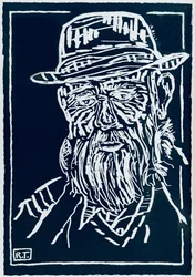 Stoere man met baard