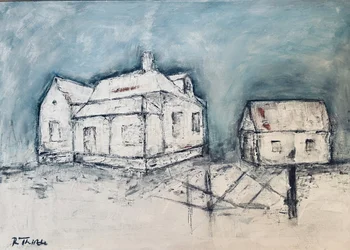Rustieke winterhuizen