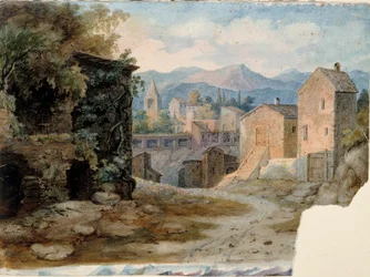 Italiaans bergstadje