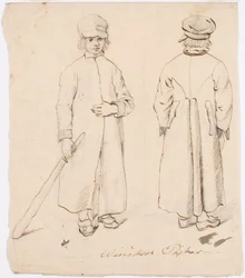 Winaker jongen in folkloristische klederdracht