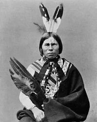 Een Algonquin Indiaan, 1912