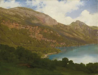 Uitzicht vanaf de Rigi met uitzicht op het Vierwoudstrekenmeer, 1857