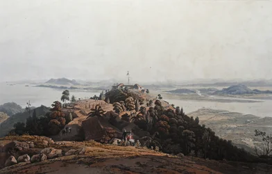 Gezicht vanaf de herstellingsbungalow, Prince of Wale