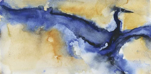 Abstracte blauwe reiger