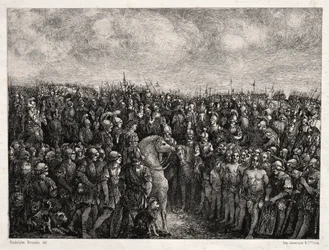 Caesar en zijn gevangenen, 1878
