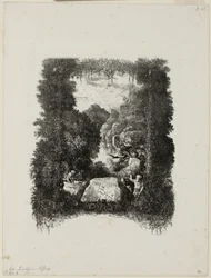 Frontispice voor Fabels en Verhalen door Hippolyte de Thierry-Faletans