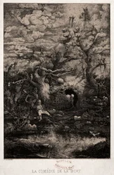 De komedie van de dood, 1854