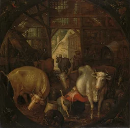 Koeien in een stal; Heksen in de vier hoeken