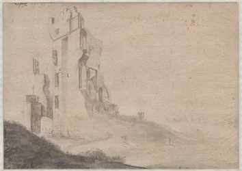 Ruïne van het huis Ter Kleef bij Haarlem