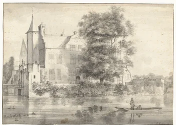 Gezicht op Huis te Rhoon, gezien vanuit het zuiden