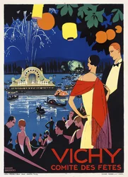 Affiche met reclame voor Vichy, Frankrijk, ca. 1930 (kleurenlitho)