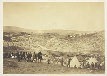 Kampement van de artillerie
