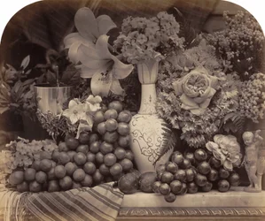 Fruit en bloemen,1860 (foto)