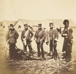 Luitenant-kolonel Munro en officieren van het 39e regiment