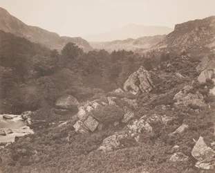 Moel Seabid, vanuit de Lledr-vallei