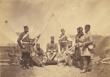 Officieren en manschappen van het 89e regiment.