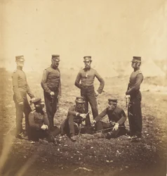 Officieren van de 68e lichte infanterie