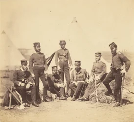 Officieren van het 90e regiment.