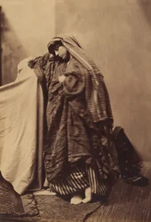 Oriëntalistische studie van een vrouw, 1858