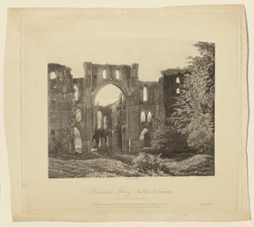 Abdij van Rivaulx, het koor en het transept