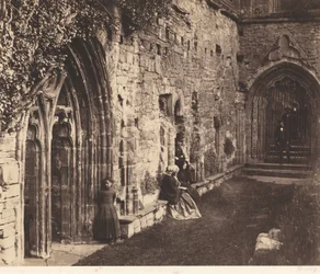 De kloostergang, Tintern Abbey,1854 (foto)