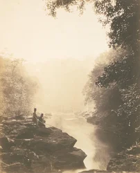 Wharfe en Pool, onder de Strid, 1854