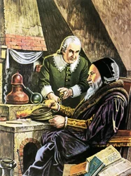 Alchemist en zijn assistent