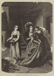 Assepoester en haar zussen (gravure)