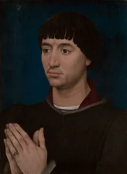 Portret van Jean Gros (recto); Wapenschild van Jean Gros (verso)