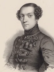 Portret van de pianist en componist Antoine de Kontski 1817-1899