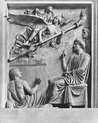 Apotheose van Faustina de Jongere (125-175 AD) vrouw van Marcus Aurelius (121-180 AD)