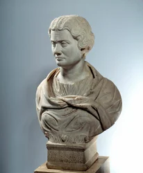Kunst van het oude Rome: buste van Melitine, priesteres van de moedergoden