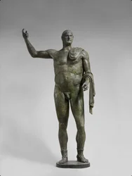 Bronzen standbeeld van keizer Trebonianus Gallus, 251-253 n.Chr.