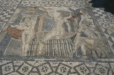 Diana en Actaeon, van de vloer van 