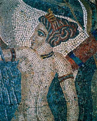 Badende Diana, 2de-3de eeuw (mozaïek)