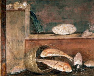 Vissen en asperges (fresco)