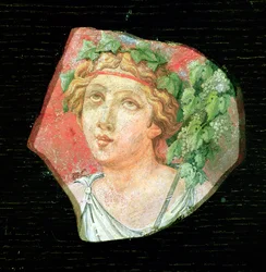 Hoofd van een bacchante